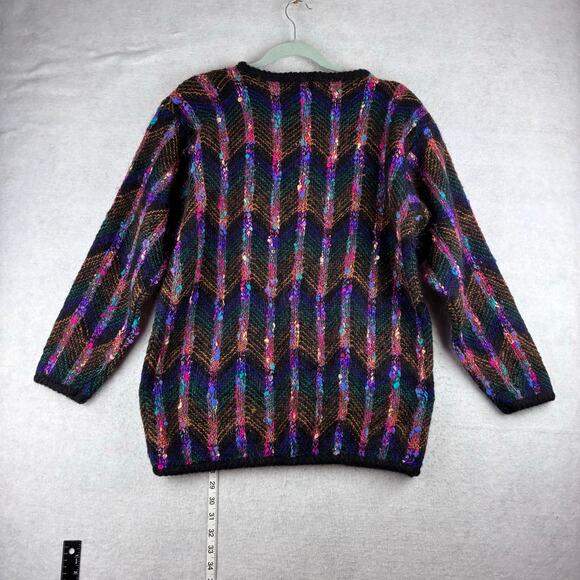 Vintage Carducci Tunic Sweater Womens' Small Oversized Mohair Blend 80's Party - Picture 4 of 15